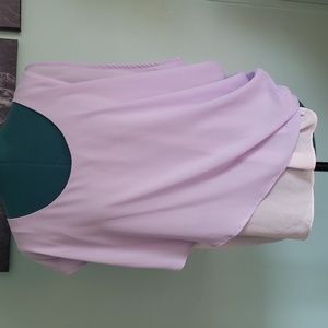 Double layer draped sleevless top